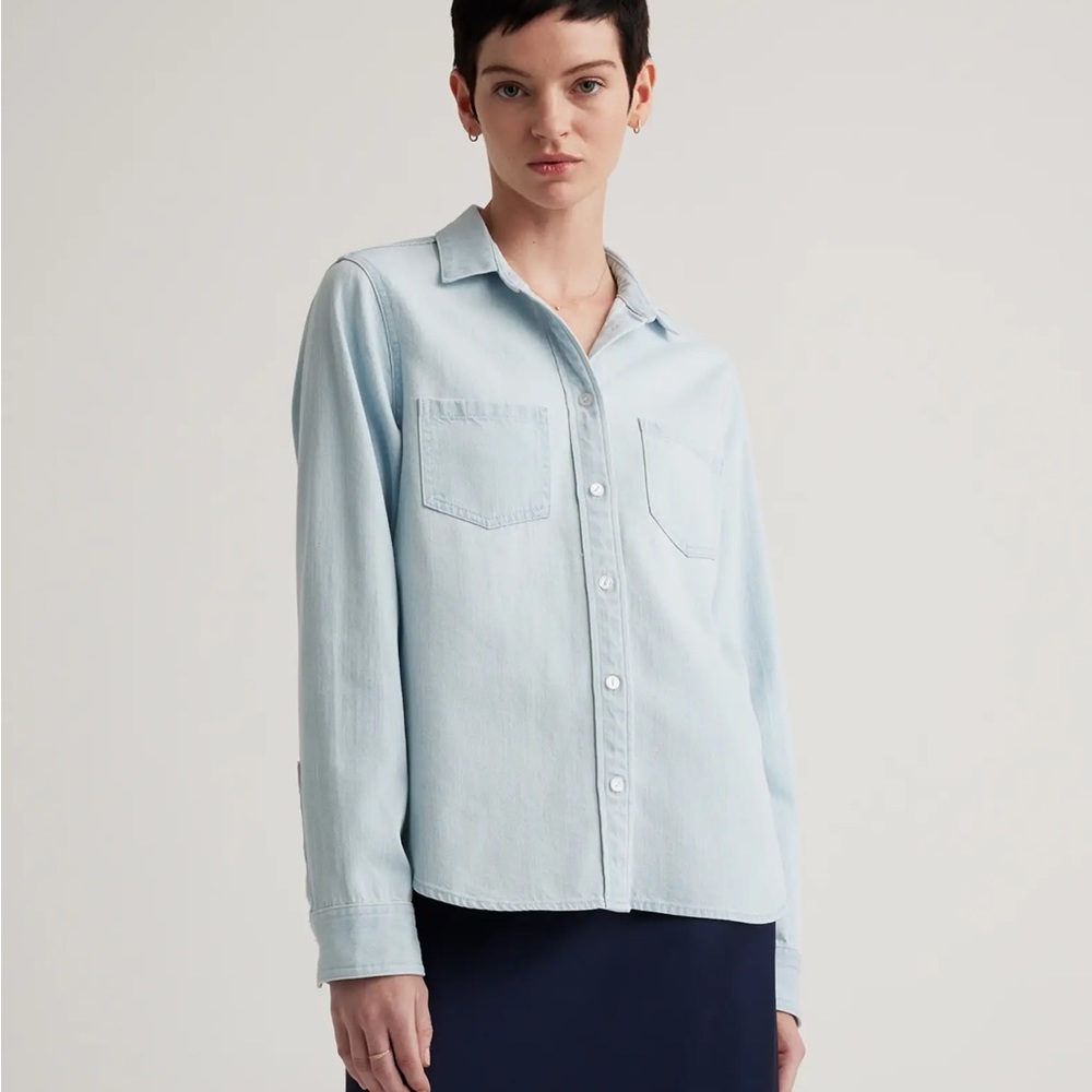Quince Light Denim Shirt